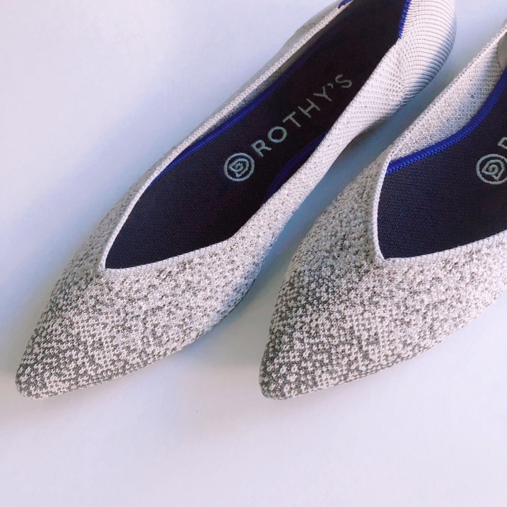 SOLD Rothy’s Pearl Metallic Points Size 9 Silver - Picture 5 of 5
